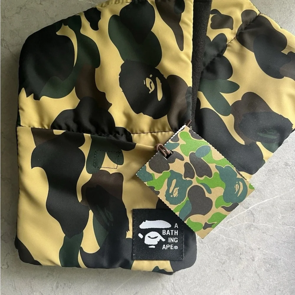 A Bathing Ape BAPE 1St Camo Pocket Fleece Scarf